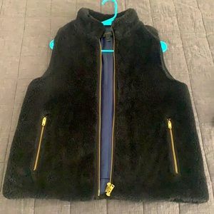 J. Crew, Women’s Black Faux Fur Vest